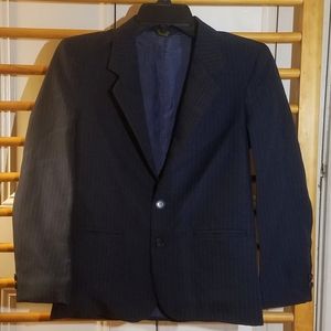 Boys Suit Coat 12 R Sports Jacket Navy Pinstripe